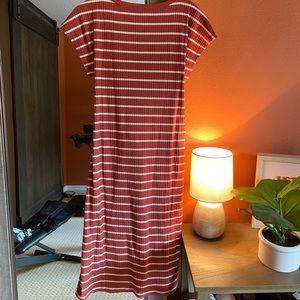 LOFT Dresses - Stripe ribbed belted midi Loft dress LOFT Dresses - Stripe ribbed belted midi Loft dress